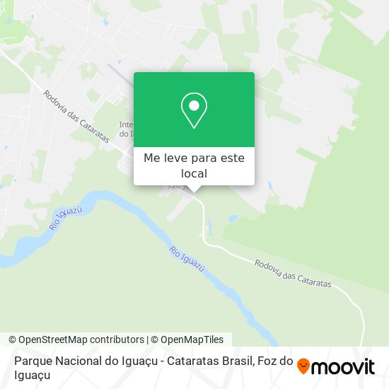 Parque Nacional do Iguaçu - Cataratas Brasil mapa