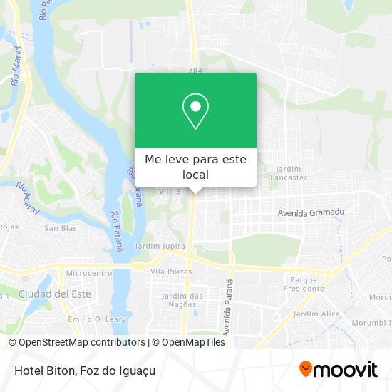 Hotel Biton mapa