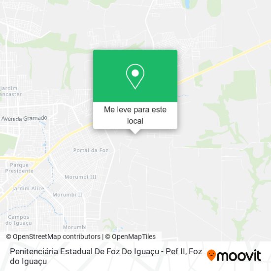 Penitenciária Estadual De Foz Do Iguaçu - Pef II mapa