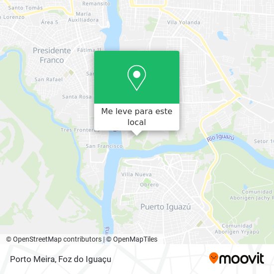 Porto Meira mapa