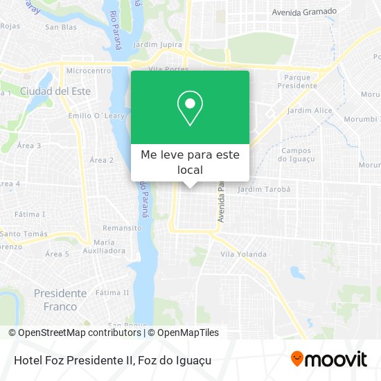 Hotel Foz Presidente II mapa