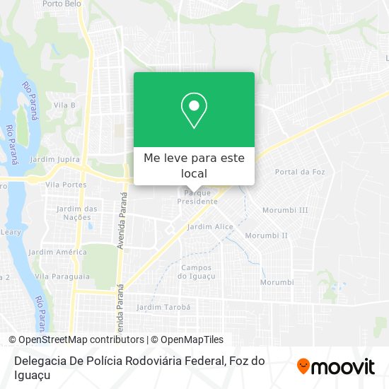 Delegacia De Polícia Rodoviária Federal mapa