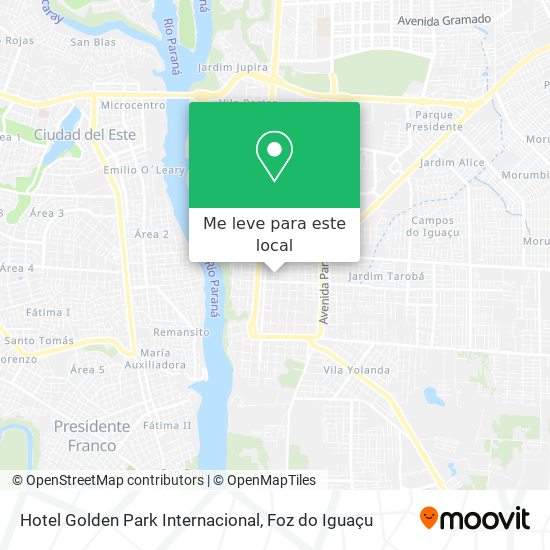 Hotel Golden Park Internacional mapa