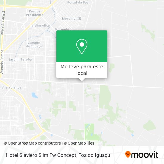 Hotel Slaviero Slim Fw Concept mapa