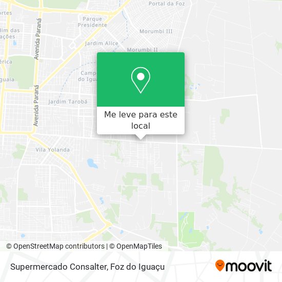 Supermercado Consalter mapa