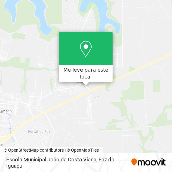 Como chegar até Escola Municipal João da Costa Viana em Foz Do