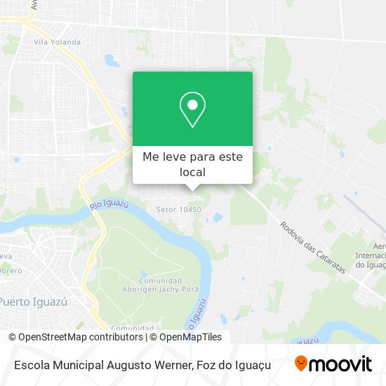 Escola Municipal Augusto Werner mapa