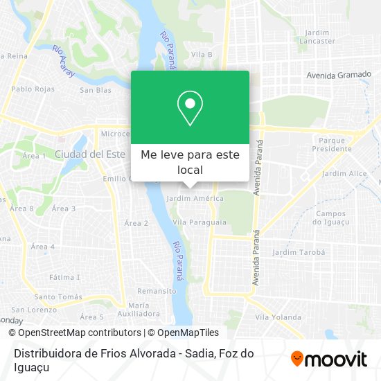 Distribuidora de Frios Alvorada - Sadia mapa