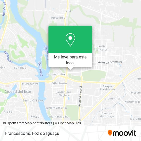 Francescon's mapa