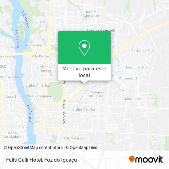 Falls Galli Hotel mapa