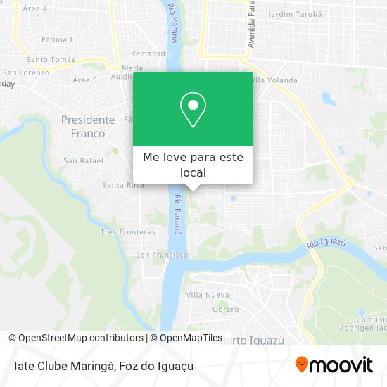 Iate Clube Maringá mapa