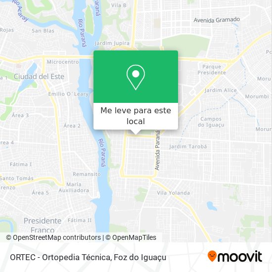 ORTEC - Ortopedia Técnica mapa