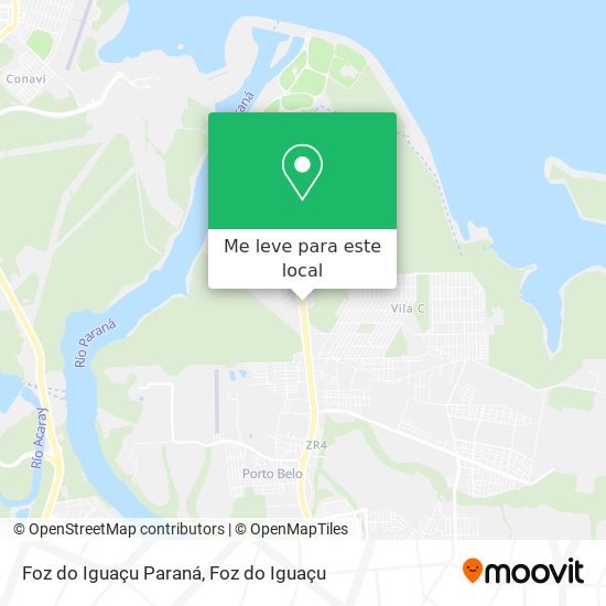 Foz do Iguaçu Paraná mapa