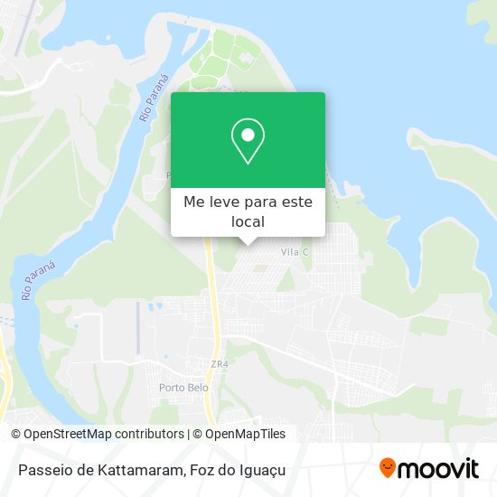 Passeio de Kattamaram mapa