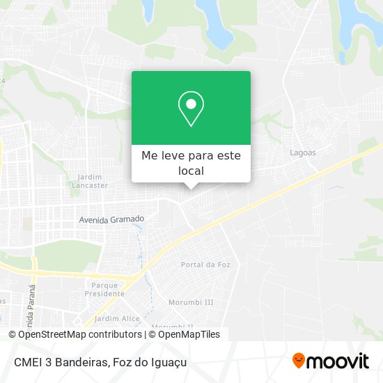 CMEI 3 Bandeiras mapa