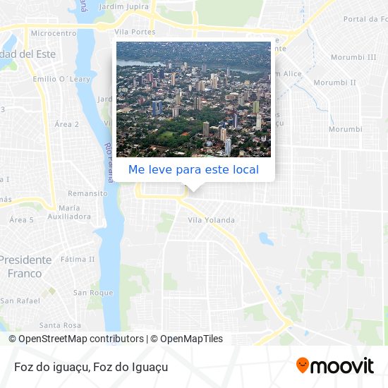 Foz do iguaçu mapa