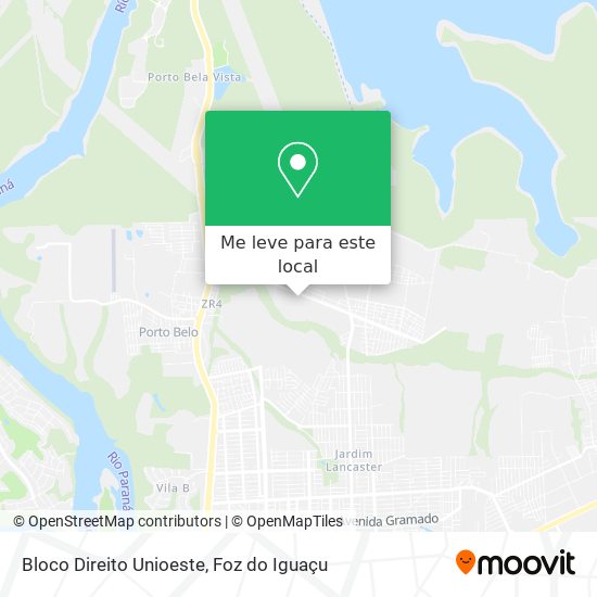 Bloco Direito Unioeste mapa