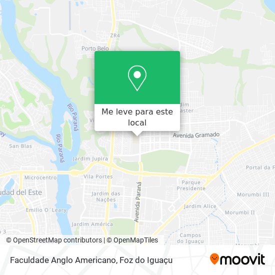 Faculdade Anglo Americano mapa