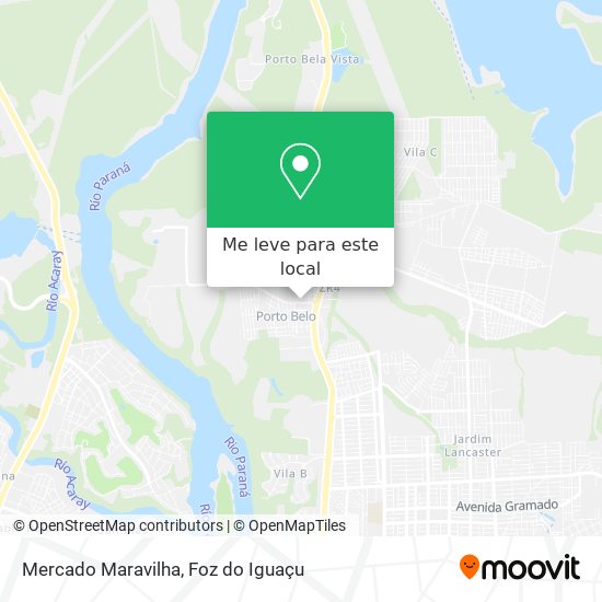 Mercado Maravilha mapa