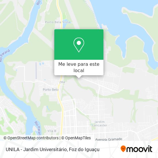 UNILA - Jardim Universitário mapa