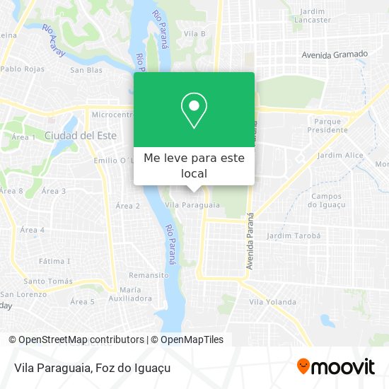 Vila Paraguaia mapa