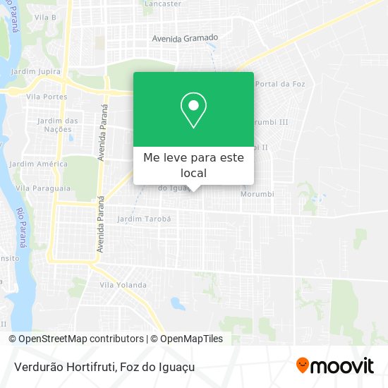 Verdurão Hortifruti mapa