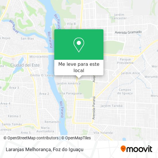 Laranjas Melhorança mapa