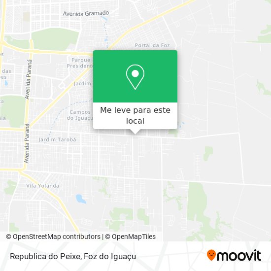 Republica do Peixe mapa
