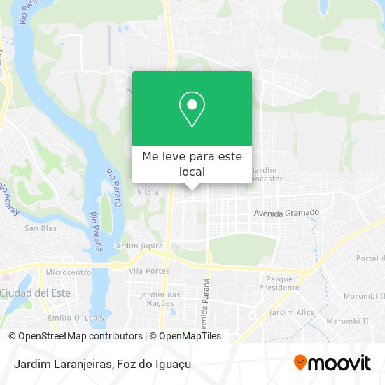 Jardim Laranjeiras mapa