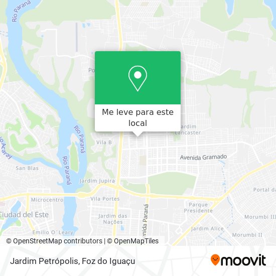 Jardim Petrópolis mapa