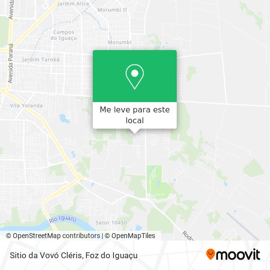 Sitio da Vovó Cléris mapa