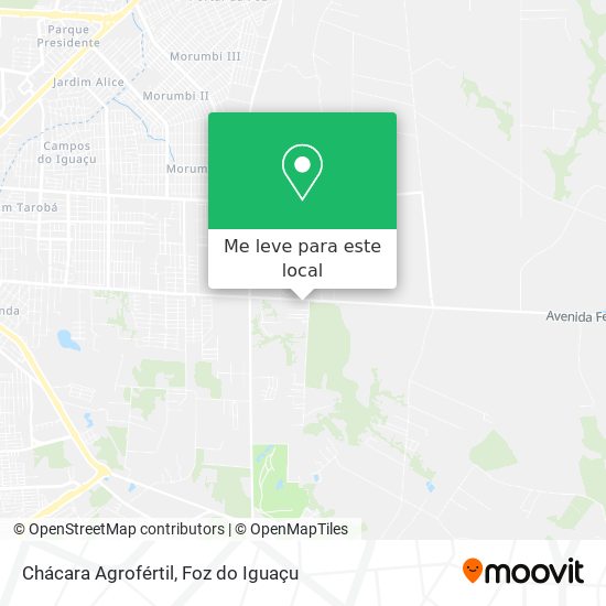 Chácara Agrofértil mapa