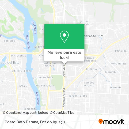 Posto Beto Parana mapa
