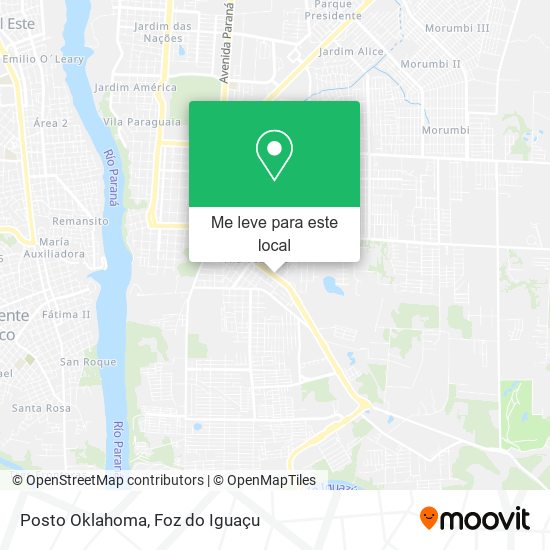 Posto Oklahoma mapa