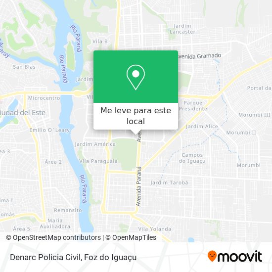 Denarc Policia Civil mapa