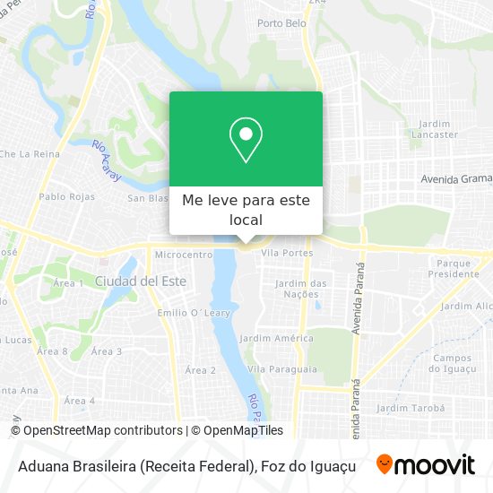 Aduana Brasileira (Receita Federal) mapa