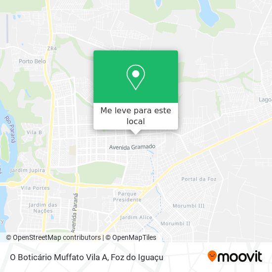 O Boticário Muffato Vila A mapa