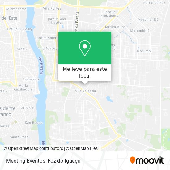 Meeting Eventos mapa