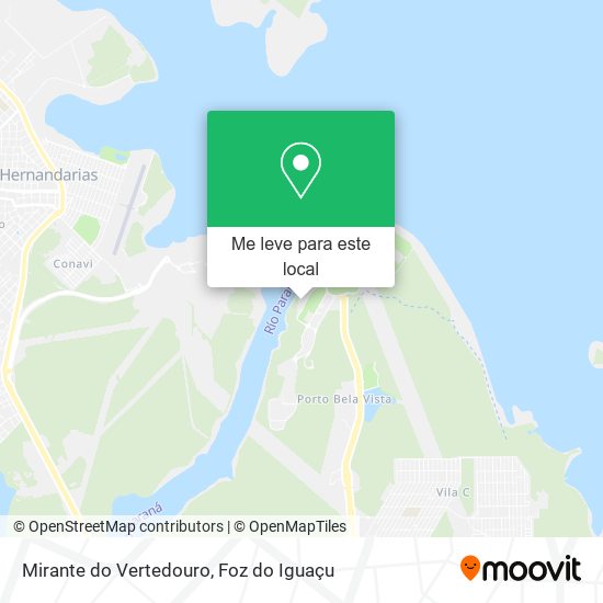 Mirante do Vertedouro mapa
