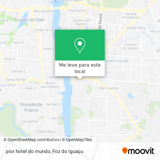 pior hotel do mundo mapa