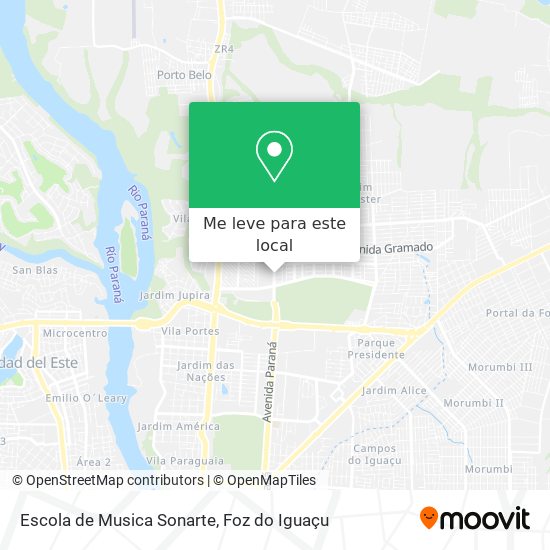 Escola de Musica Sonarte mapa