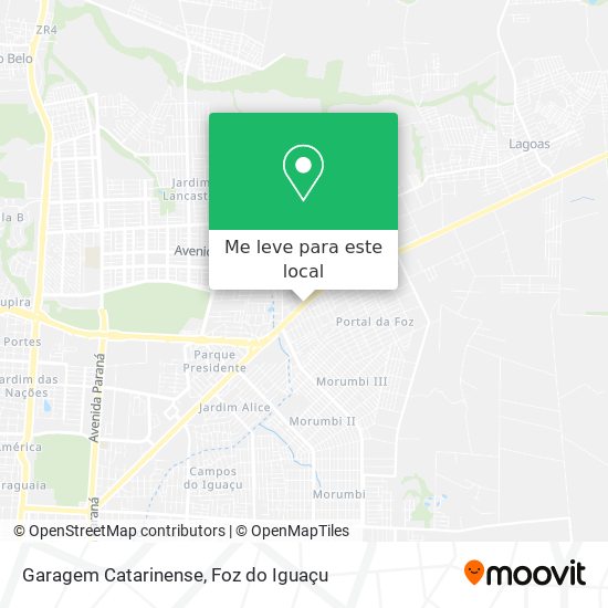 Garagem Catarinense mapa