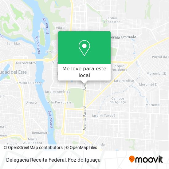 Delegacia Receita Federal mapa