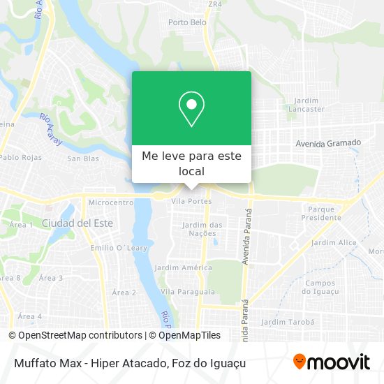 Muffato Max - Hiper Atacado mapa