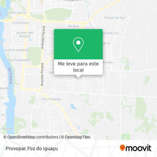 Provopar mapa