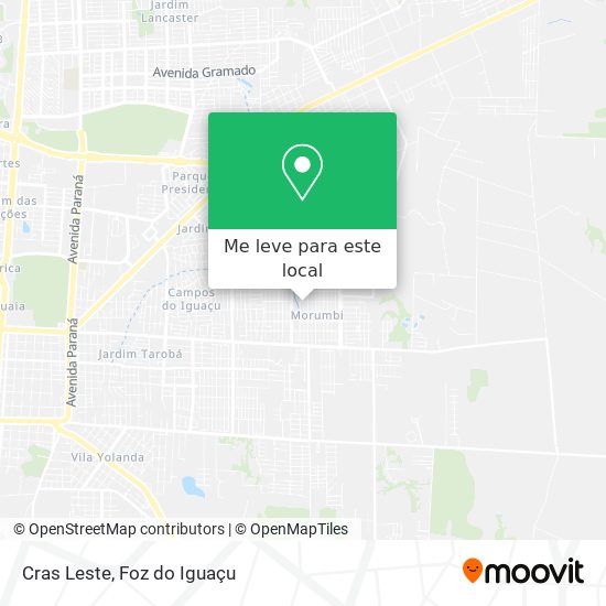 Cras Leste mapa