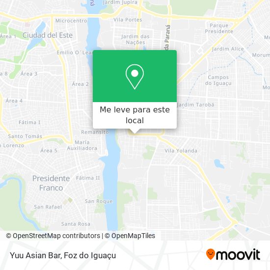 Yuu Asian Bar mapa