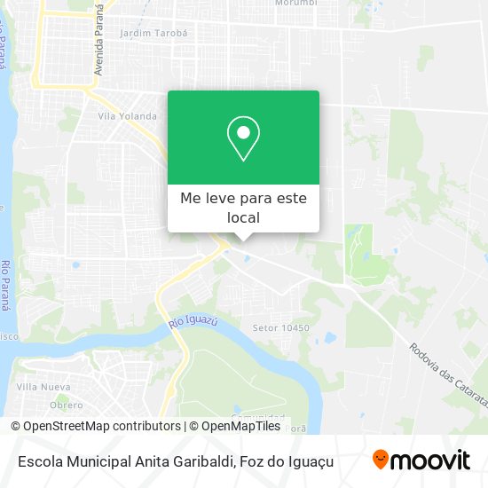 Escola Municipal Anita Garibaldi mapa