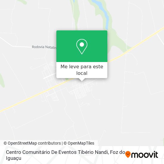 Centro Comunitário De Eventos Tibério Nandi mapa