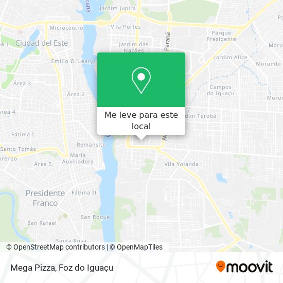 Mega Pizza mapa